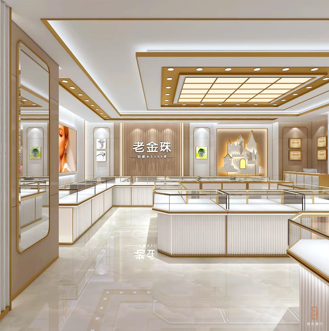 Luxury Counter Table And Business Chair Display Furniture For Jewellery Shop