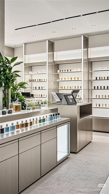 इत्र शोकेस कैबिनेट