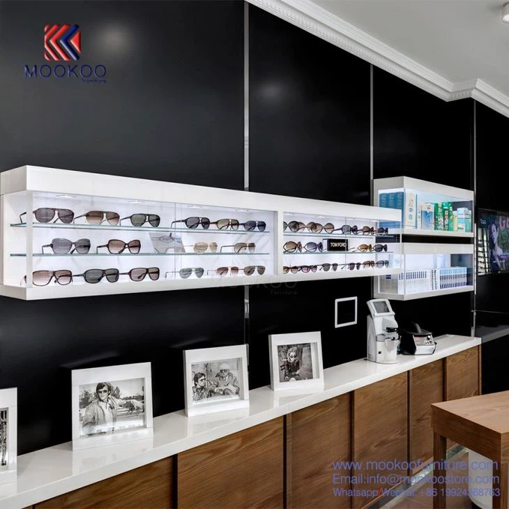 Furniture Sunglasses Design Wood And Glass Cabinet Showcase