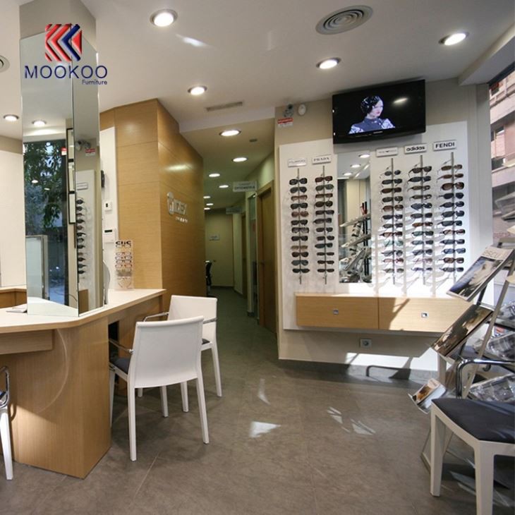 New Design Optical Shop Display Wall Sunglasses Shelf