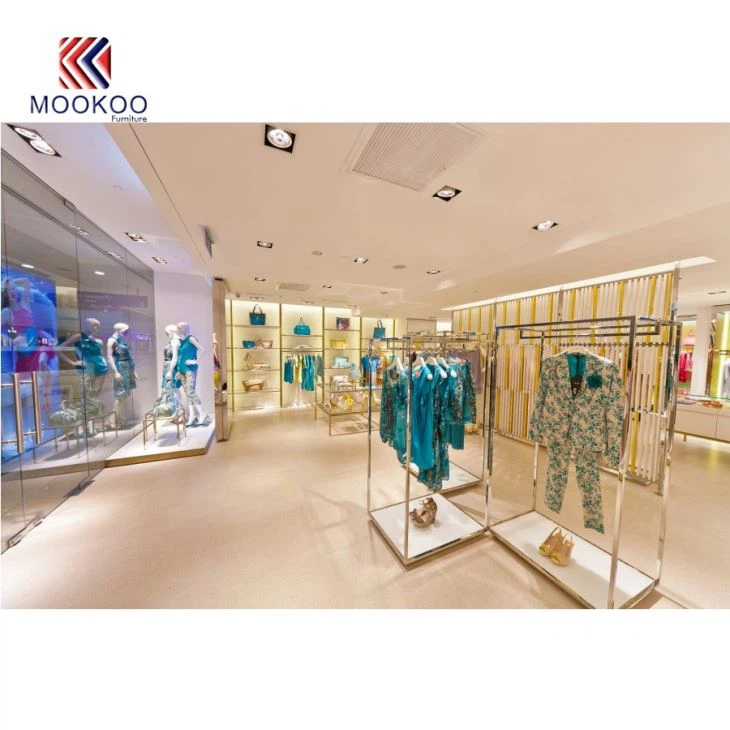 Shopping Mall Luxury Display Fixture Clothing Shop Interior Design From MOOKOO FURNITURE