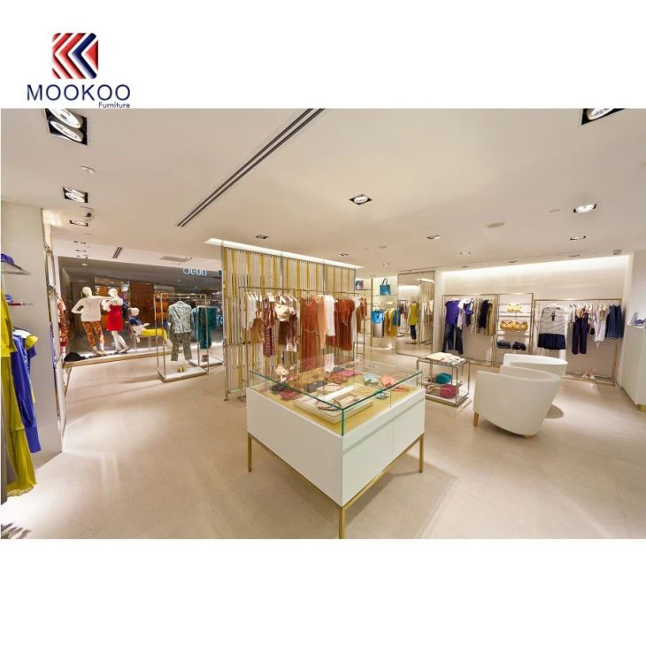 Shopping Mall Luxury Display Fixture Clothing Shop Interior Design From MOOKOO FURNITURE