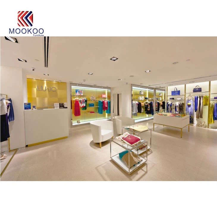 Shopping Mall Luxury Display Fixture Clothing Shop Interior Design From MOOKOO FURNITURE