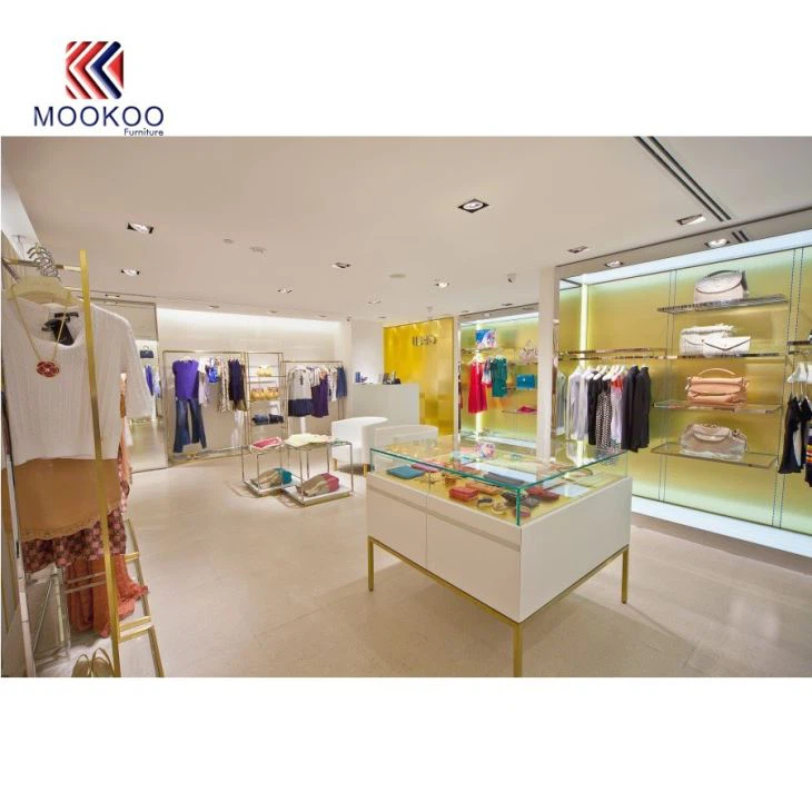 Shopping Mall Luxury Display Fixture Clothing Shop Interior Design From MOOKOO FURNITURE