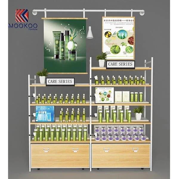 Customized Shop Furniture Cosmetic Display Racks