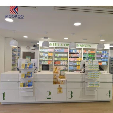 यूरोपीय शैली Farmacia दुकान डिजाइन